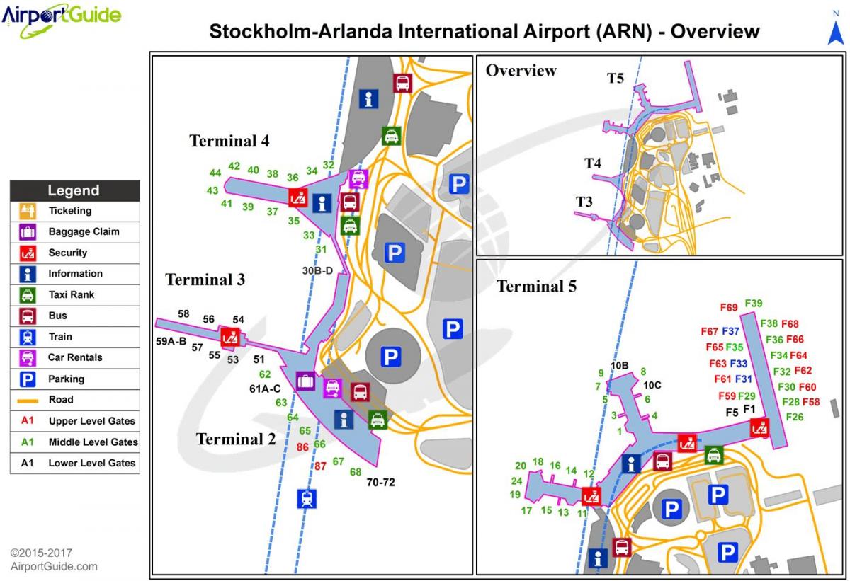 Stockholm-arlanda airport mapa