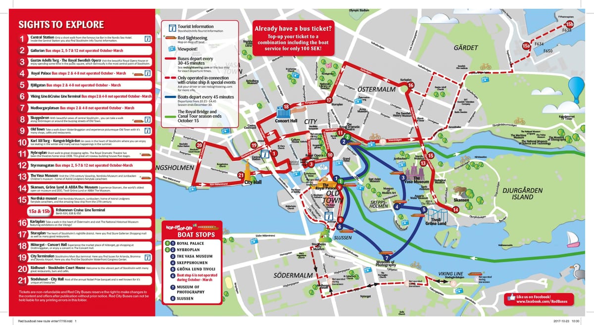 les línies d'autobús Estocolm mapa