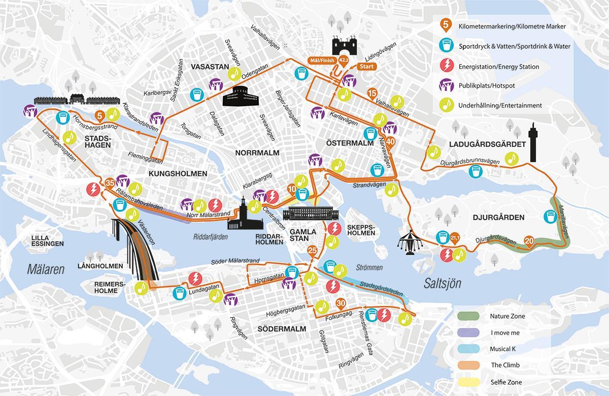 mapa d'Estocolm marató