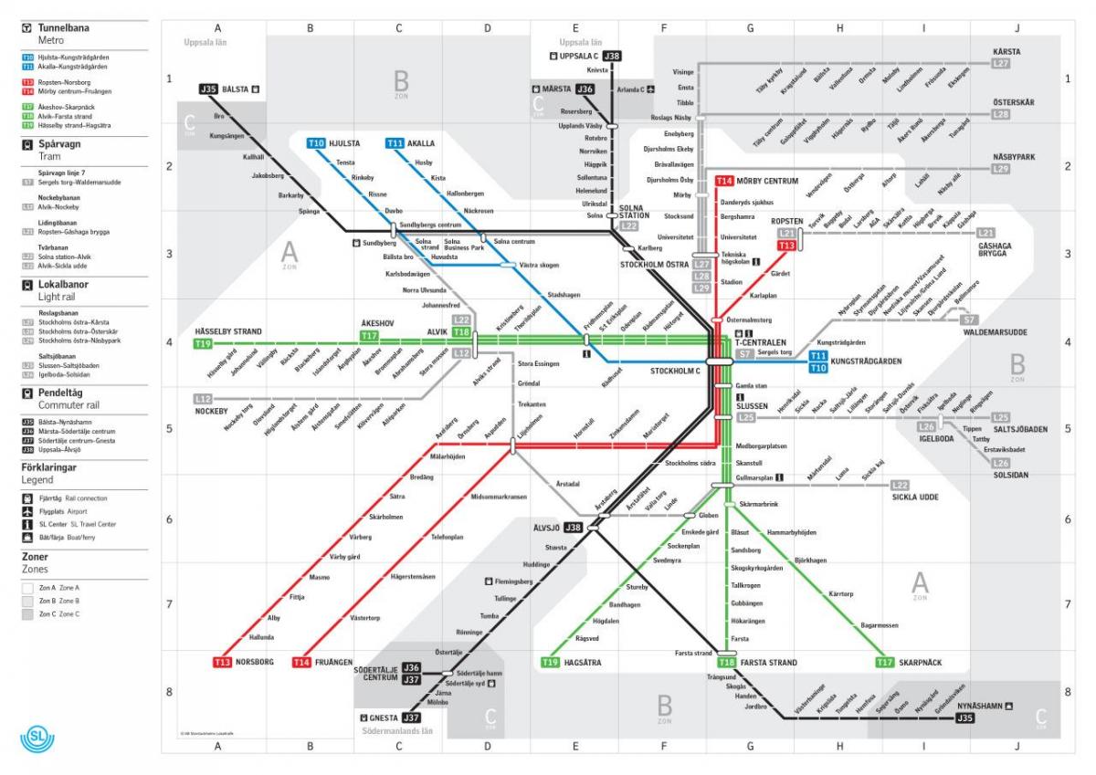 mapa de sl metro