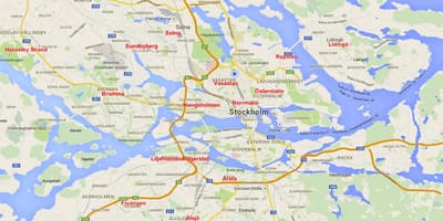 Mapa de bromma d'Estocolm