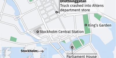 Mapa del districte de drot Estocolm