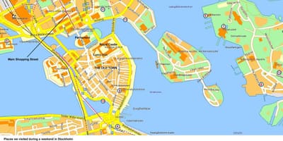 Estocolm centre mapa