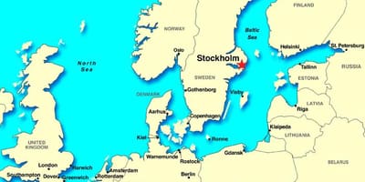 Estocolm mapa d'europa