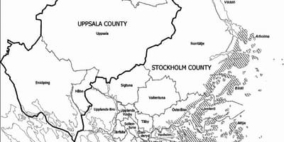 Mapa de l'arxipèlag d'Estocolm