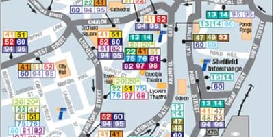 Mapa d'Estocolm autobús 76 ruta