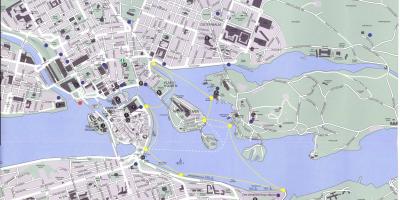 Mapa del centre de Estocolm