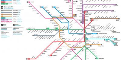 Estocolm xarxa ferroviària mapa