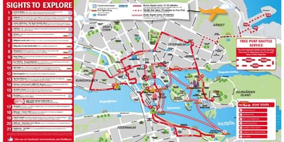 Estocolm mapa turístic