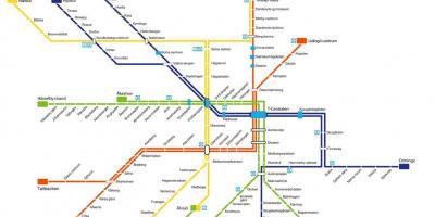 Mapa d'Estocolm de metro de l'art