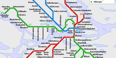 Transport públic Estocolm mapa