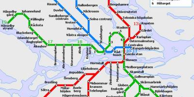 Transport públic Estocolm mapa