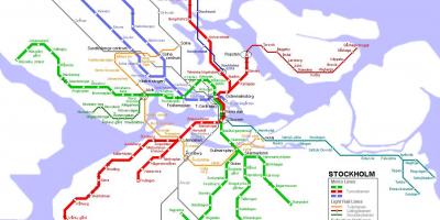 Mapa de metro d'Estocolm