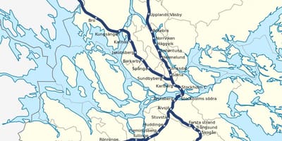 Estocolm pendeltåg mapa